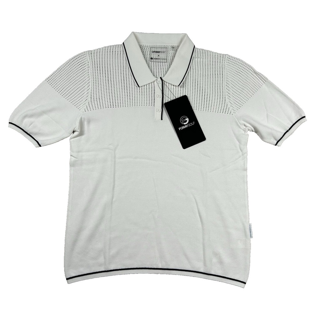 Foray Golf Shirt Womens L Knit Polo Zurich Classic Stretch Pickleball Ringer